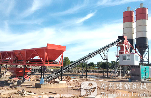 建新50混凝土搅拌站在印尼投产运行